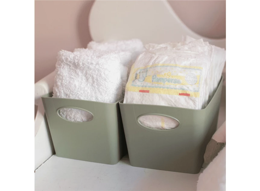 boxxx koziol large storage recycleerbaar 5743668 organic green opbergbakje 15 liter