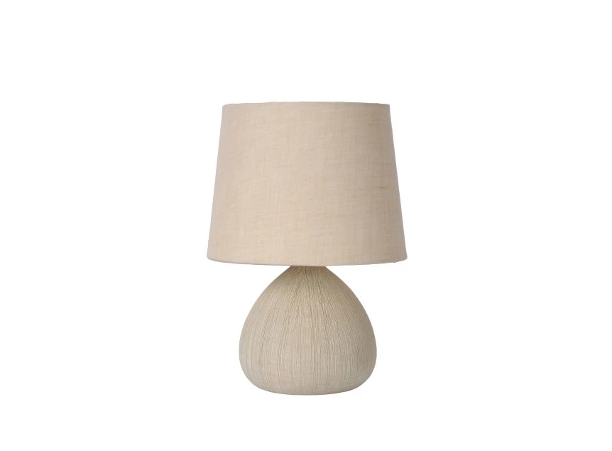 47506-81-38 ramzi tafellamp beige lucide e14 keramiek