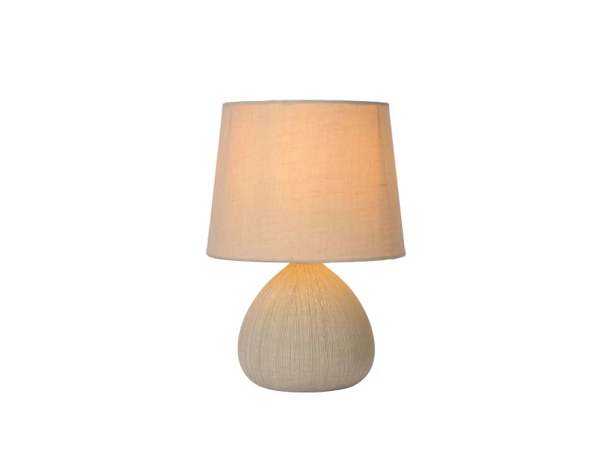 47506-81-38 ramzi tafellamp beige lucide e14 keramiek brandend