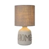 47503-81-36 cosby tafellamp grijs home lucide e14 keramiek brandend