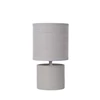 47502-81-36 greasby lucide tafellamp grijs keramiek katoenen kap