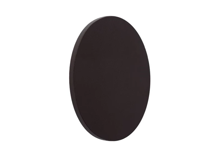 77285-10-43 wandlamp glimpse bruine schijf 22cm lucide led leder