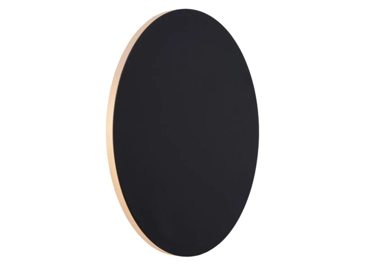 46201-08-30 eklyps wandlamp zwart lucide Ø 25cm LED 8W brandend