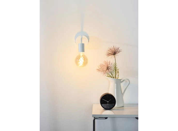 45265-01-31 scott wandlamp wit metaal gelakt lucide e27 eenvoudig sfeerbeeld
