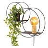 21225-01-30 circle wandlamp schakelaar e27 decoratief rekje lucide met plant