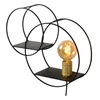 21225-01-30 circle wandlamp schakelaar e27 decoratief rekje lucide