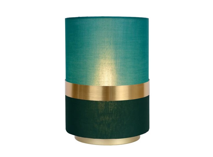 10508-01-33 tusse tafellamp groen linnen e14 lucide retro brandend