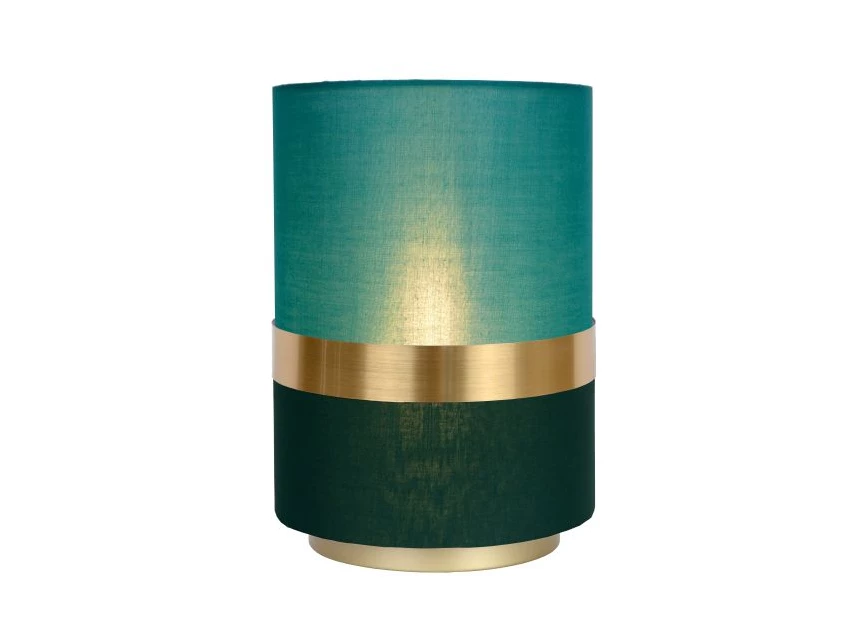 10508-01-33 tusse tafellamp groen linnen e14 lucide retro brandend