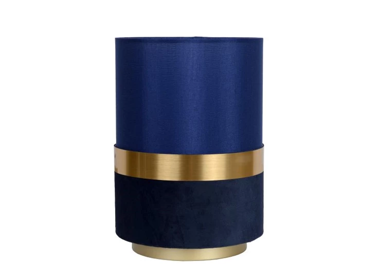 10508-01-35 tusse tafellamp blauw linnen e14 lucide retro