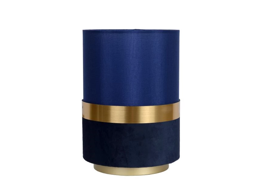 10508-01-35 tusse tafellamp blauw linnen e14 lucide retro