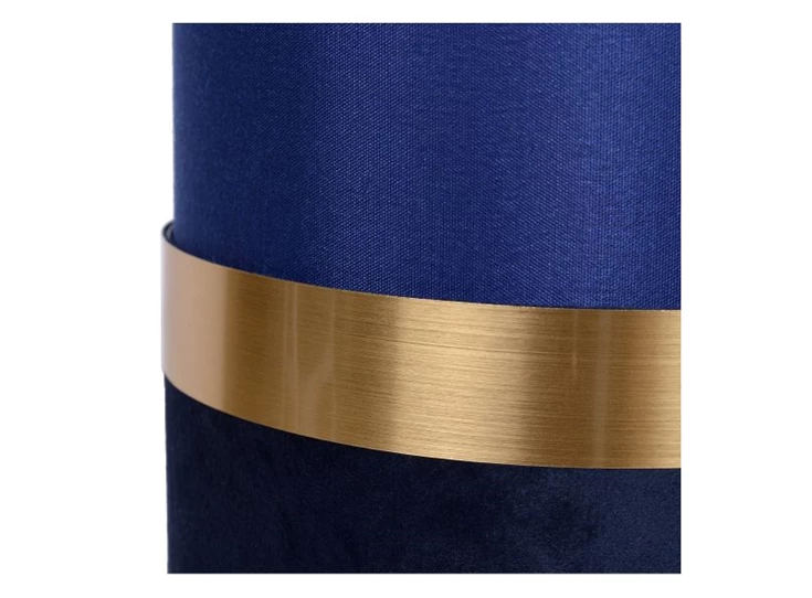 10508-01-35 tusse tafellamp blauw linnen e14 lucide retro detail