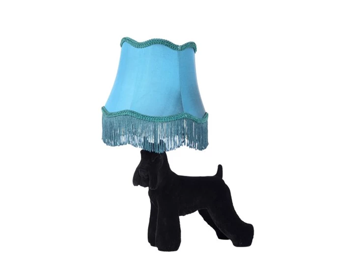 10504-81-30 filou tafellamp zwart blauwe kap lucide E14