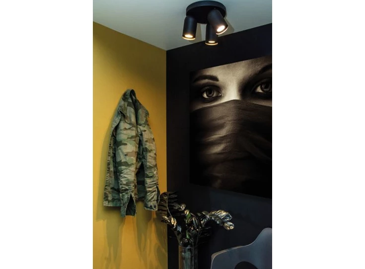 13958-13-30 punch spot 3 lichtpunten GU10 LED zwart metaal lucide technisch