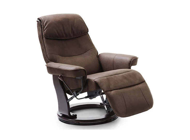 Patty bruin de eiken zetel relax ronde houten voet