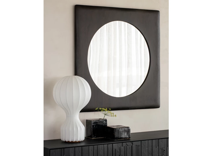 Sfeerfoto Spiegel Pi Wall Mirror Mahogany Dark Brown 29776 Ethnicraft