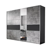 korbach schuifdeurkast rauch 261cm stone grey metallic grijs ac027 5s75