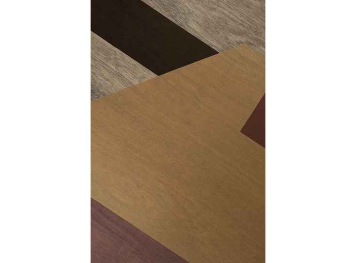 Detail Plateau Bronze Angle Glass Tray Round XL 20574 Ethnicraft