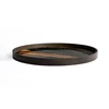 Zijkant Plateau Bronze Organic Glass Tray Round L 20584 Ethnicraft
