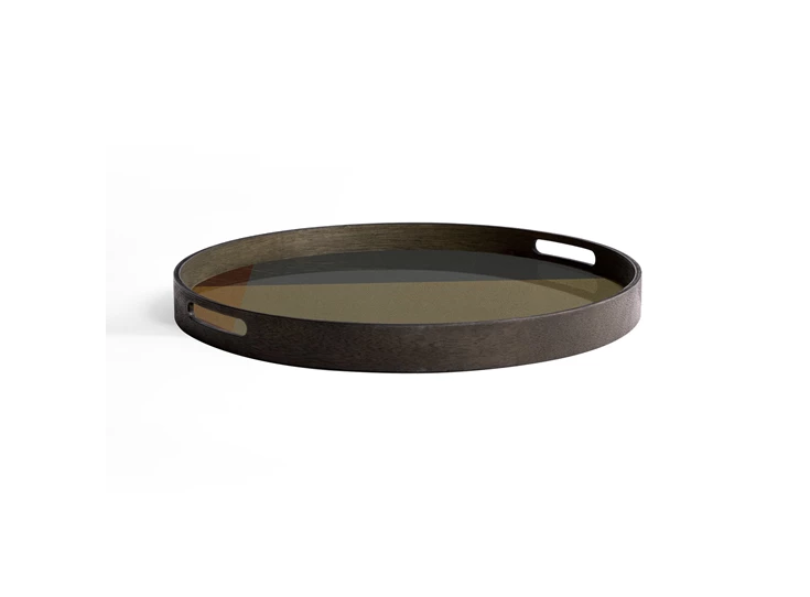Zijkant Plateau Slate Angle Glass Tray Round S 20572 Ethnicraft