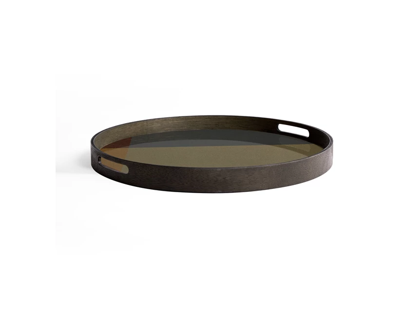 Zijkant Plateau Slate Angle Glass Tray Round S 20572 Ethnicraft