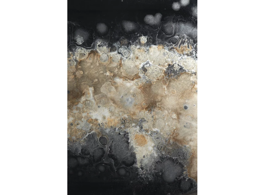 Detail Plateau Black Organic Glass Tray Round S 20583 Ethnicraft