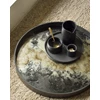 Sfeerfoto Plateau Black Organic Glass Tray Round S 20583 Ethnicraft