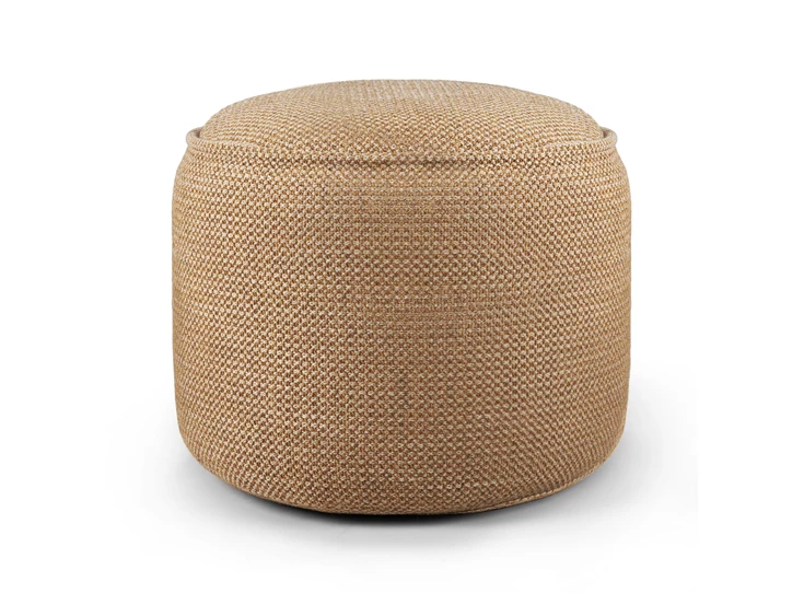 Poef Donut Outdoor Pouf Marsala Check Fabric 20068 Ethnicraft