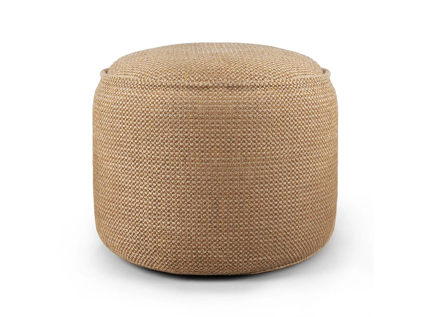 Poef Donut Outdoor Pouf Marsala Check Fabric 20068 Ethnicraft