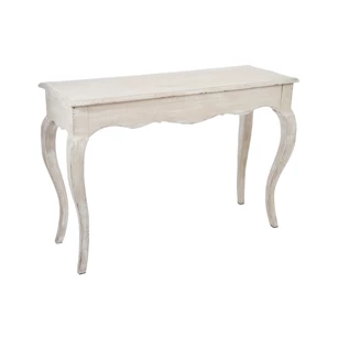 22513 console naturel hout jolipa gekrulde poot j-line wandtafel