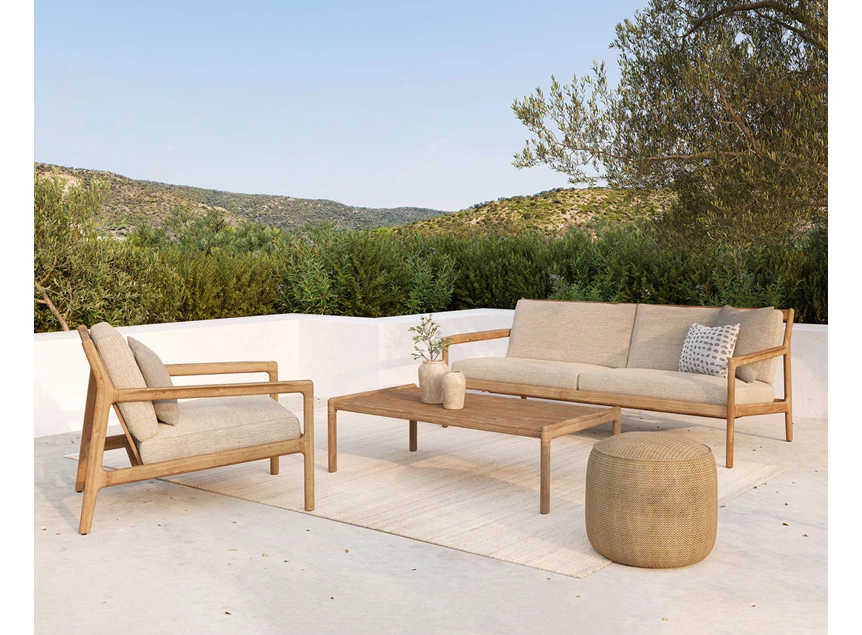 Sfeerfoto Zitbank Teak Jack Outdoor 2 Seater Natural 10241 Ethnicraft