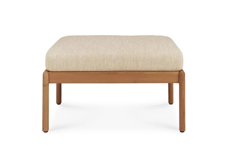 Front Poef Teak Jack Outdoor Footstool Natural 10247 Ethnicraft
