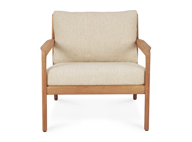 Front Bijzetzetel Teak Jack Outdoor Lounge Chair Natural 10240 Ethnicraft