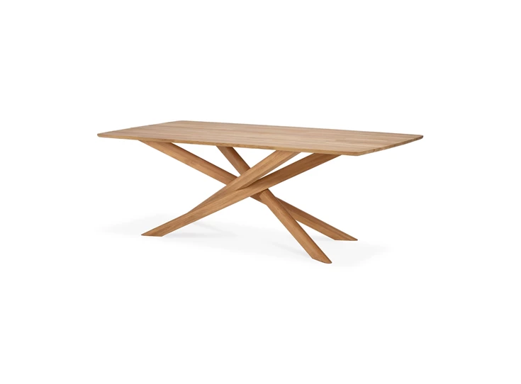 Zijkant Eettafel Teak Mikado Outdoor Dining Table 10273 Ethnicraft