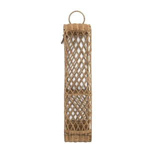 511240 toiletrolhouder rustic rattan riviera maison lederen bandje ring