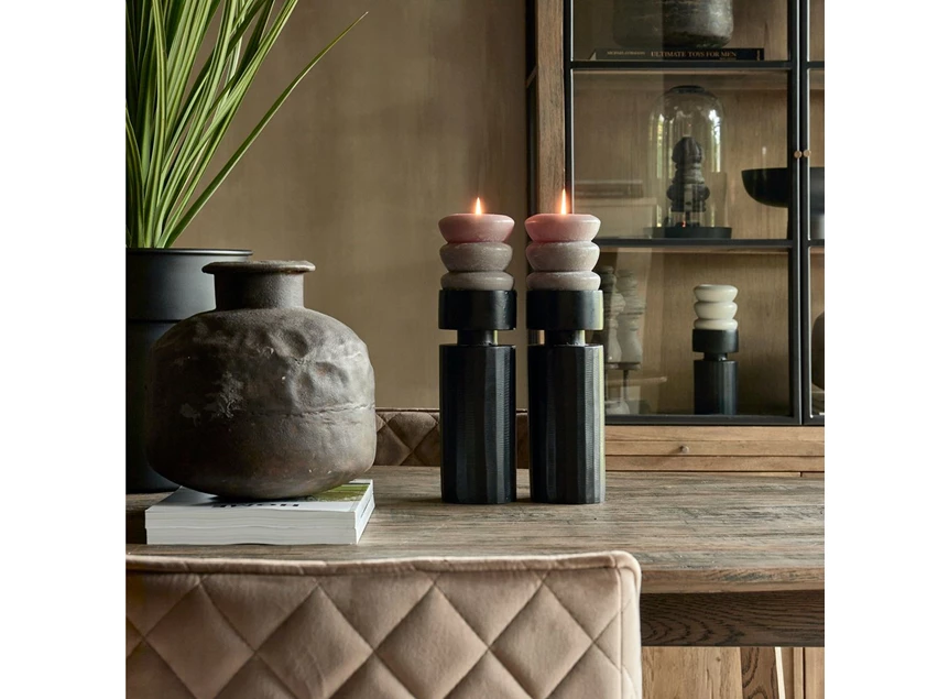 523920 stompkaars rm bauble grijs riviera maison organische vormen sfeerbeeld kandelaars