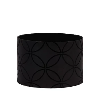 520230 lampenkap olcay zwart 20x30cm riviera maison velvet bloemenprint