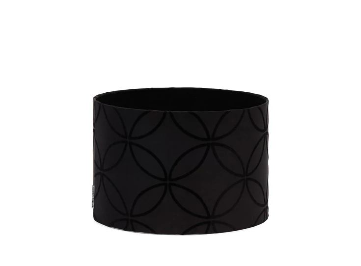 520230 lampenkap olcay zwart 20x30cm riviera maison velvet bloemenprint