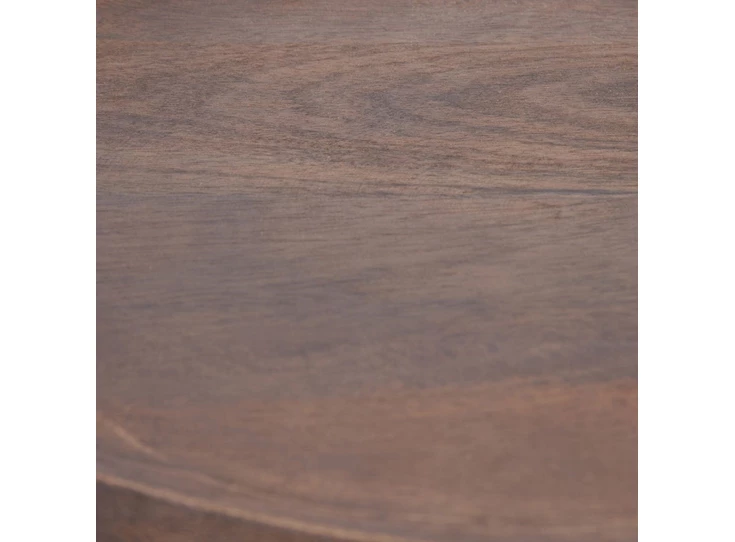 501670 bijzettafel capri zilver in hoogte verstelbaar aluminium mangohout riviera maison detail blad