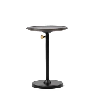 497240 bijzettafel capri zwart in hoogte verstelbaar aluminium mangohout riviera maison laag