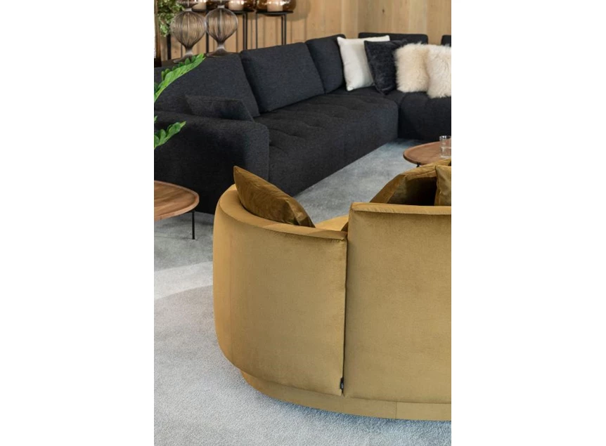 Achterkant Lounge Plectrum bijzetzetel stof fluweel Passe Partout