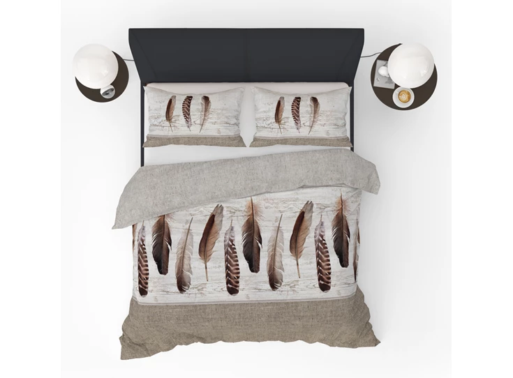featherwood 2 persoons dekbedovertrek veren refined bedding 240x220cm