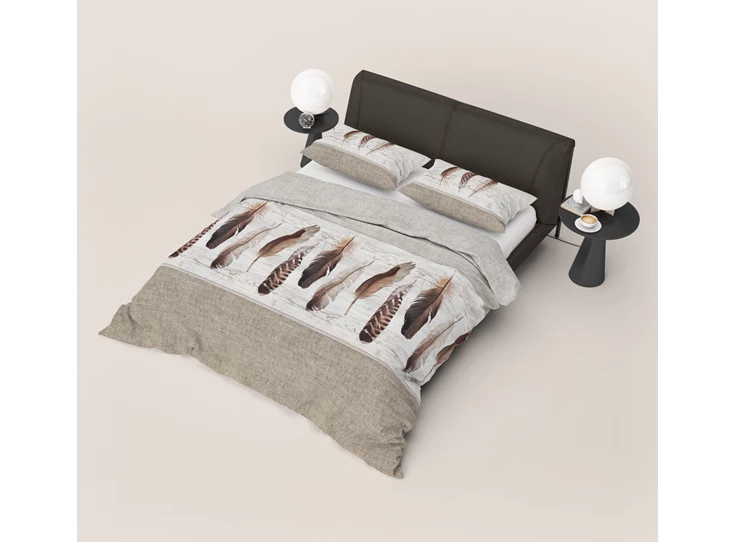 featherwood 2 persoons dekbedovertrek veren refined bedding 240x220cm sfeerbeeld