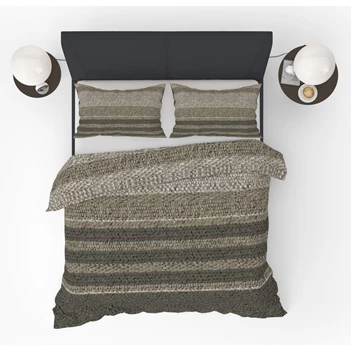 toffy room dekbedovertrek breisel taupe bruin refined bedding 140x220cm 1 persoons