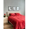 velvet beau maison velours één persoons 140x220cm bordeaux rood sfeerbeeld dekbedovertrek
