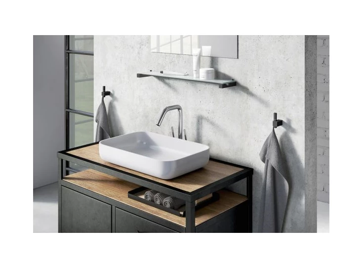 40503 ZACK Carvo handdoekhaak zwart sfeer