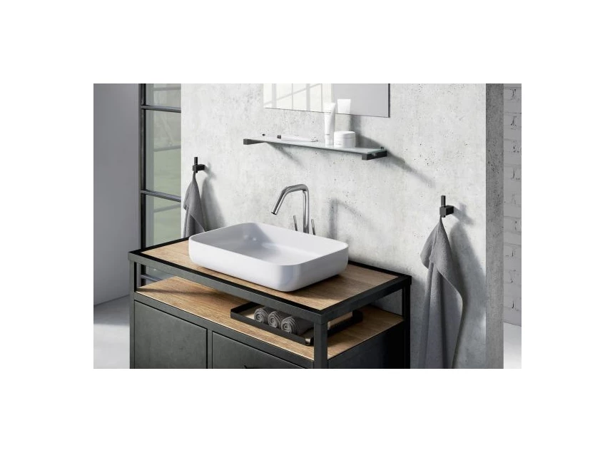 40503 ZACK Carvo handdoekhaak zwart sfeer