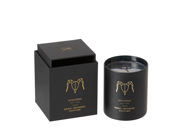 21950 J-LINE Jolipa geurkaars astro steenbok zwart 50u