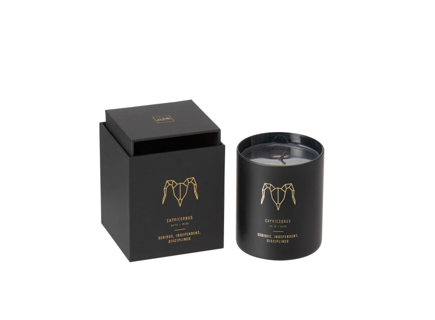 21950 J-LINE Jolipa geurkaars astro steenbok zwart 50u