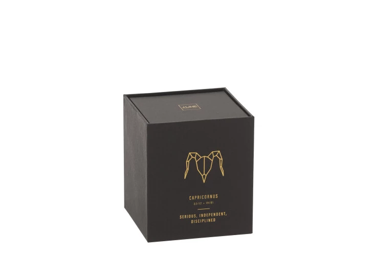 21950 J-LINE Jolipa geurkaars astro steenbok zwart 50u met doos