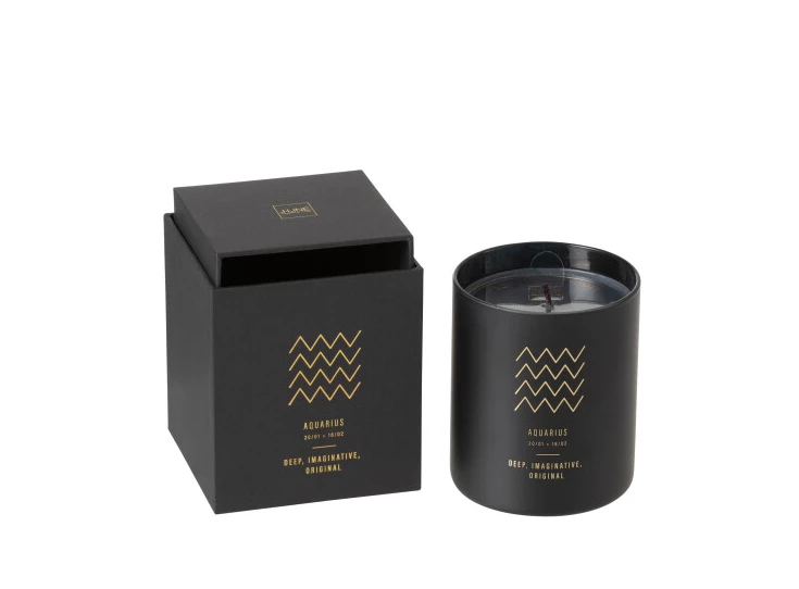 21928 J-LINE geurkaars astro waterman zwart 50u